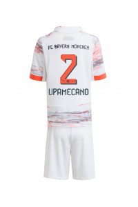 Fotbalové Dres Bayern Munich Dayot Upamecano #2 Dětské Venkovní Oblečení 2025-26 Krátký Rukáv (+ trenýrky)